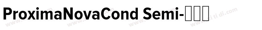 ProximaNovaCond Semi字体转换